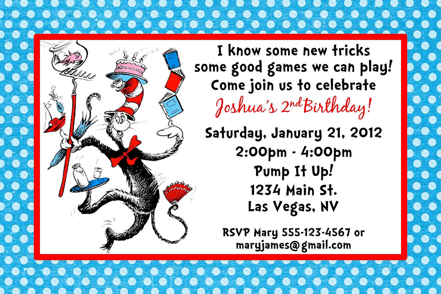 Dr Seuss Invitation Template Free