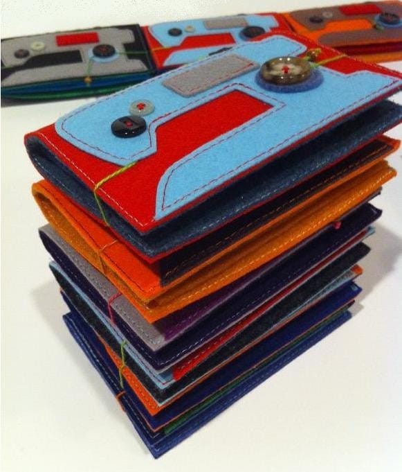 The original sewing machine Needle case Blue/Red