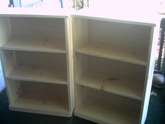 Solid Wood Bookcase from Knotty PIne