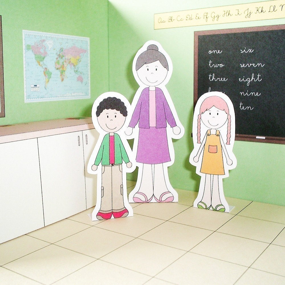 Printable classroom PDF paper craft from neskita on Etsy Studio