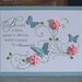 Inspirational Greeting Card, Die Cut Butterflies