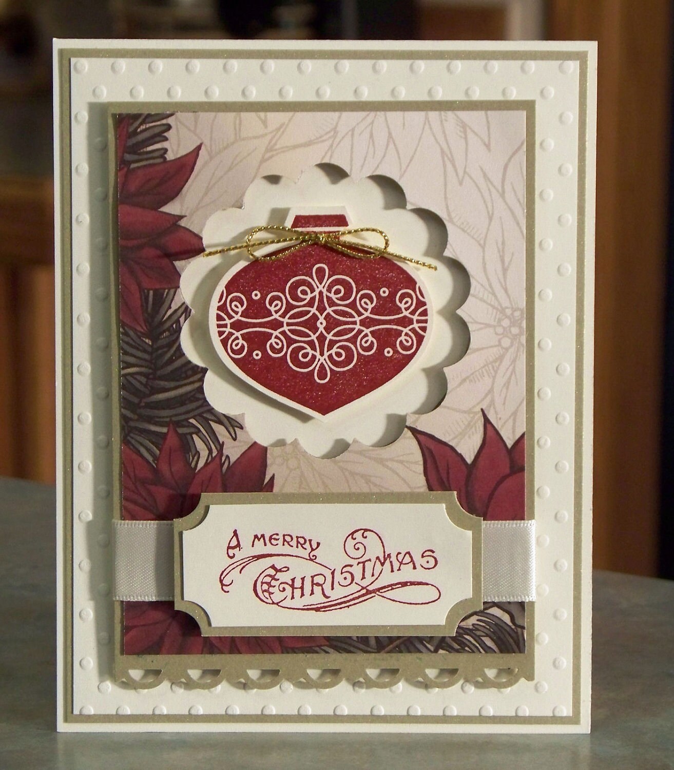 Handmade Stampin' Up Contempo Christmas Card