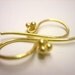 SALE - 2 Pairs Bali Vermeil 4 Ball Ear Wires (4 pieces)