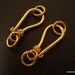 SALE - Two sets, Bali 24kt Vermeil Hook Clasps