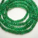 SALE - AAA Transparent Natural Emerald Faceted Rondelles, 3mm - Set of 20