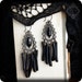 earrings - DEEP DARK SEA... - gothic, victorian, antique style,1920s, dark, chandelier, shoulderdusters