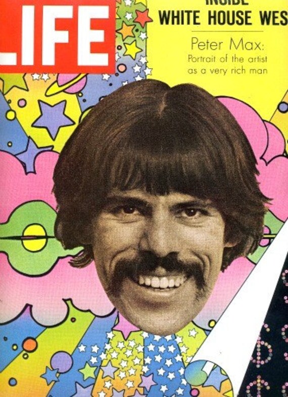 vintage peter max life magazine 1969 pop art artist