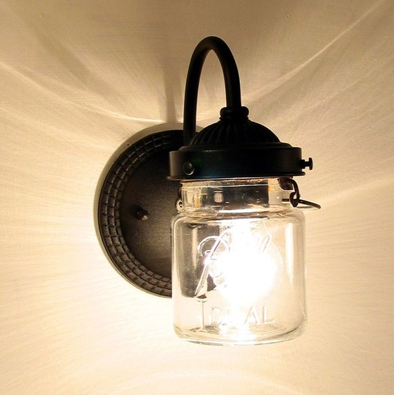 EXTERIOR Vintage Canning Jar SCONCE Created New