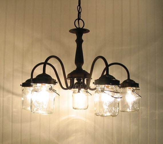 lampgoods canning chandelier vintage  & Pendant Chandeliers Lights jar by