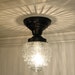 Island Falls II. Clear Globe Made CEILING LIGHT New