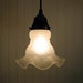 Vintage Ruffled Frosted PENDANT Created Light Reserved for Linda