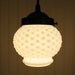 Vintage Milkglass Hobnail Globe PENDANT Light