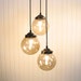 Biddeford III Smoked CHANDELIER Trio Light
