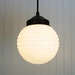 Camden. Vintage Milkglass Hobnail Globe PENDANT Light