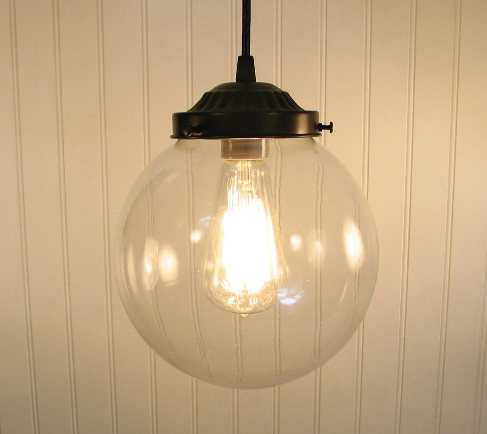 Biddeford. Clear Globe PENDANT Light