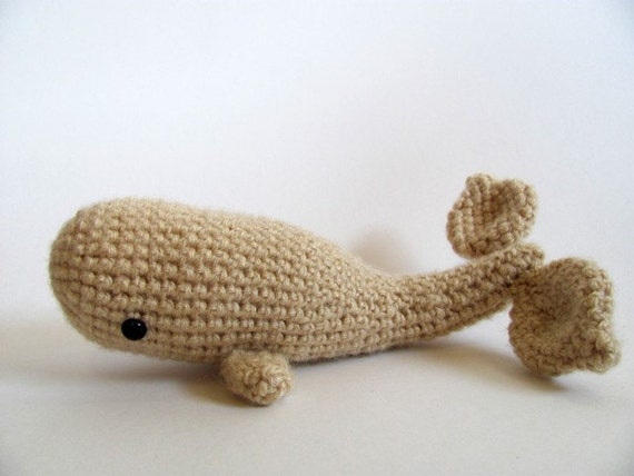 Crochet PATTERN PDF - Amigurumi Whale - cute crochet whale pattern, whale plush amigurumi pattern, moby dick amigurumi toy, softie