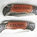 Set of 4 Engraved Pocket Knife Hunting Personalized Groomsman Best Man Ring Bearer Father of the Bride Gift Wedding Favor Gift Keepsake