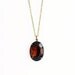 Vintage Topaz Glass Jewel Necklace