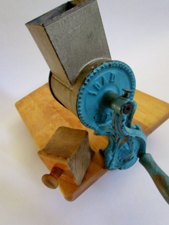 Vintage cheese grater German farm found rustic iron hand