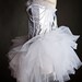 white tulle corset