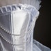white tulle corset