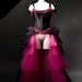 CLEARANCE Size Small black and hot pink tulle burlesque prom dress OOAK Ready to ship