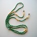 Green Eyeglass Necklace Beaded Holder or Lanyard with Amazonite Beads
