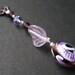 Handmade Key Chain - Handpainted in Lilac. Handmade.