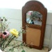 Faux Bois Hanging Memo Board with Mirror - Sweet Charming Details
