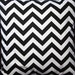 FREE U.S. SHIPPING - One 16x16 inch Designer Pillow Cover - Black and White Chevron Zig-Zag.