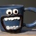 Blue Coffee Mug, LEFT-Handed Coffee Mug