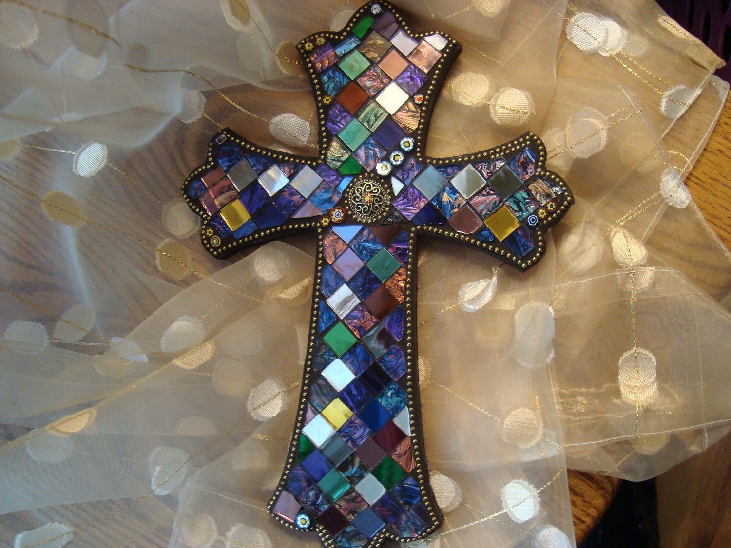 MOSAIC CROSS by victoriacharlotte on Etsy