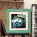 10x10 Picture Frame with Vintage Robin's Egg Finish in Reclaimed Fir - SAME DAY SHIPPING