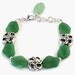 Green St Patrick's Day Bracelet OOAK
