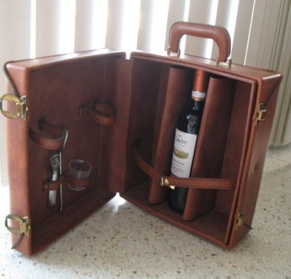 vintage suitcase bar