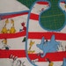 Bib and Burp Cloth set. - Dr. Suess Print -Handmade - Terry Cloth Backing