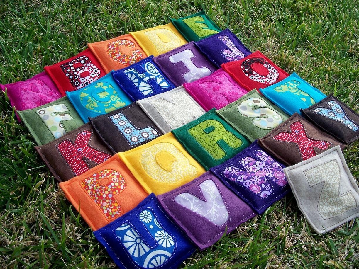 Fun Felt Alphabet Letter Bean Bags