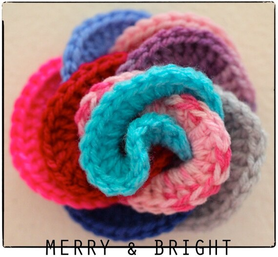 Items similar to Crochet LOOPY ROSE Corsage on Etsy