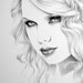 Taylor Swift Minimalism Original Pencil Drawing Fine Art Portrait SALE