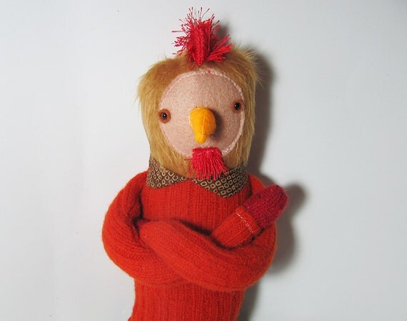 stuffed chicken doll