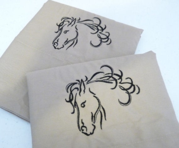 custom horse pillow