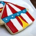 Carnival Circus Tent Cookies - Two dozen
