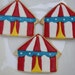 Carnival Circus Tent Cookies - Two dozen