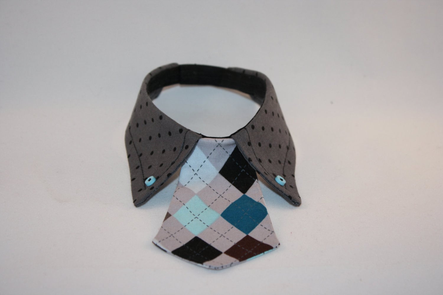 Dog collar shirt and tie