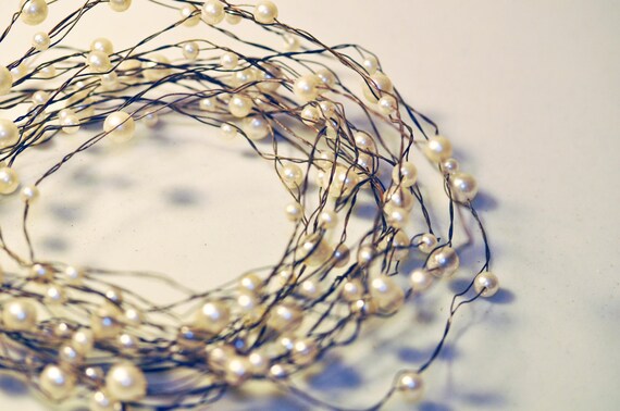 pearl and wire garland pearl and wire garland