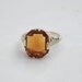 Edwardian 14K Filigree Ring with Citrine