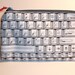 Computer Keyboard Fabric Make-up Bag / Pouch -- Handmade