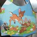 Bambi Tote / Purse 00ak-- Handmade Vintage Disney Thumper