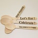 Wood Spoons - Dinner Party Collecton, Ice Cream Spoons - Party, Ice Cream Spoons, Dessert Spoons, Hand Stamped Wooden Cutlery Utensils