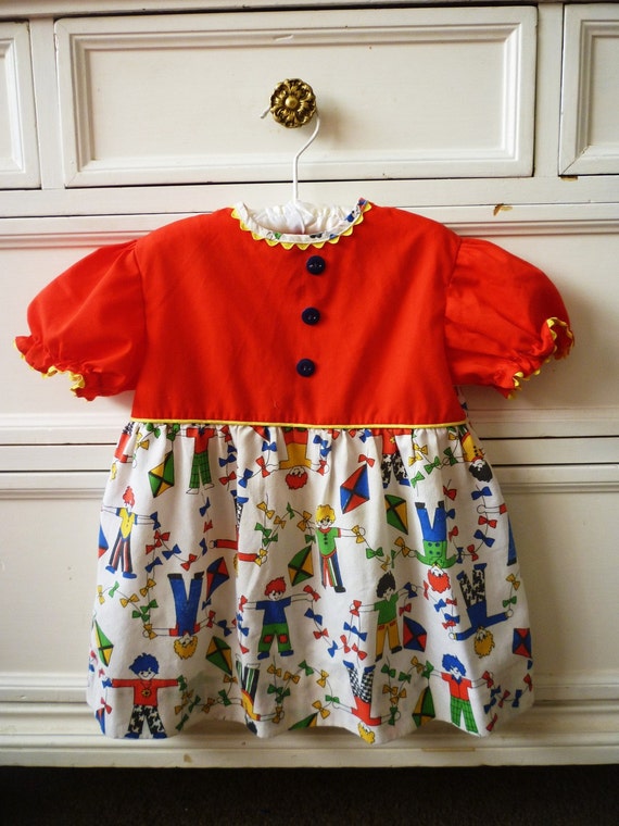 Vintage Kites Dress Size 2T